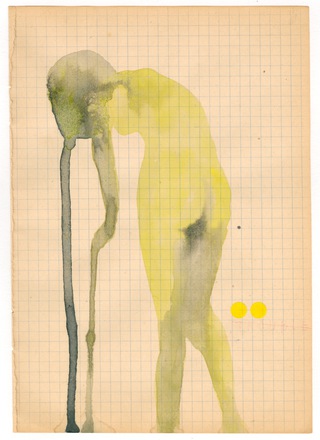 Undress 02/06/16 
watercolor on paper 20,6 x 14,7 cm